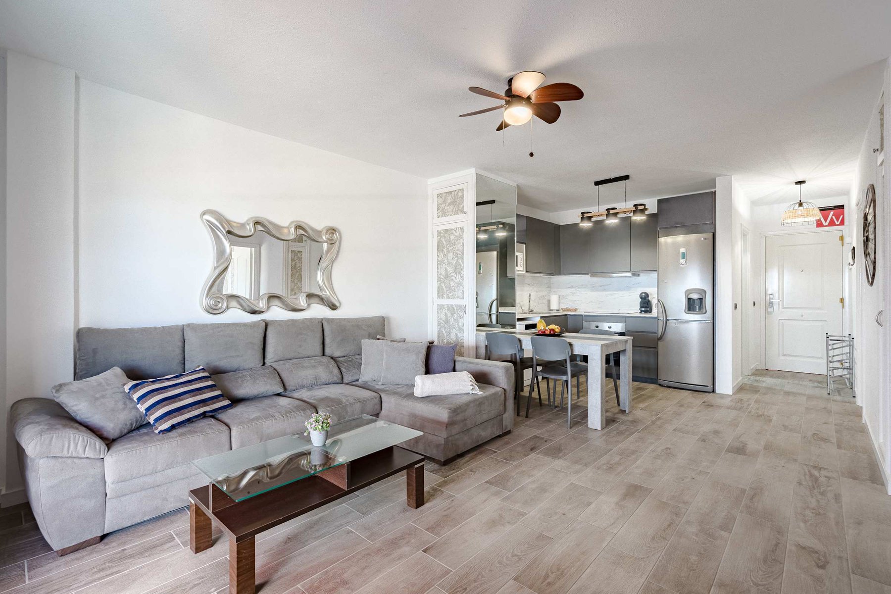 Living Room with Dining & Sitting Areas