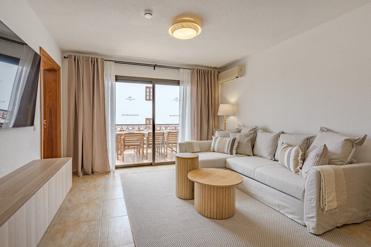 Living Room with Sitting & Dining Area, TV & AC