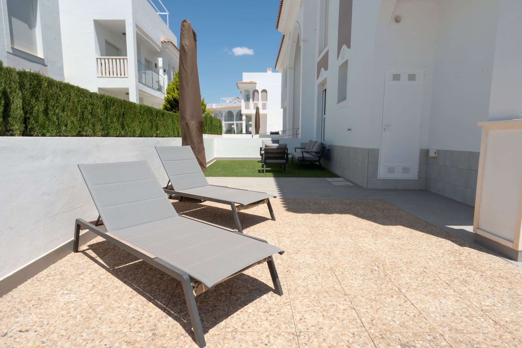 Patio with Sun Loungers
