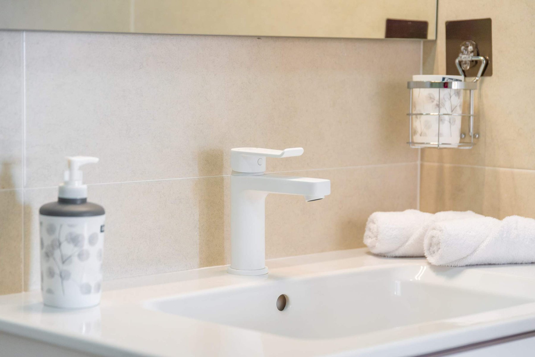 Bathroom with Toilet, Multi-Jet Shower and Sink