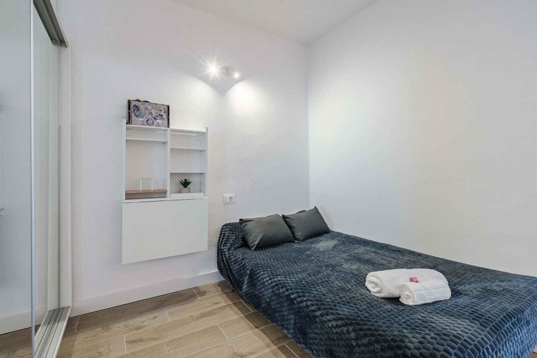 Laptop Friendly Space with Desk, Sofa Bed and Wardrobe