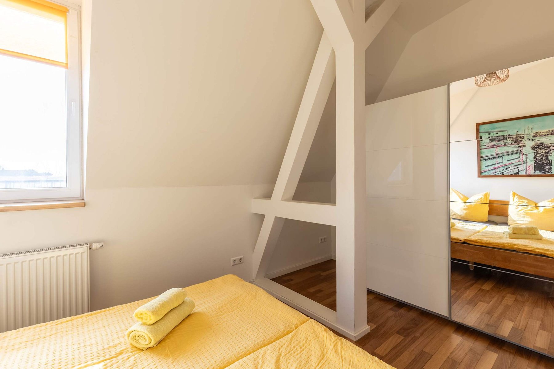 Bedroom with King Size Bed & Closet 