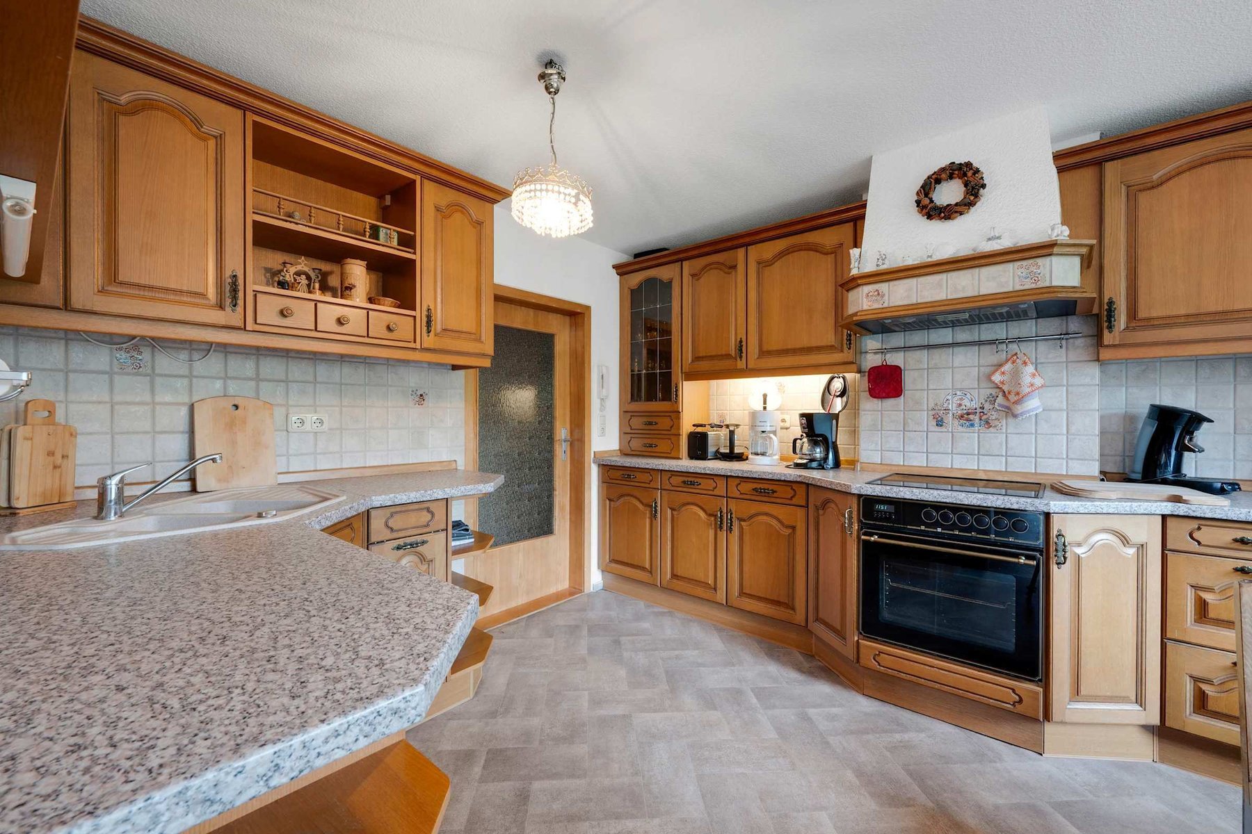 Fully Equipped Kitchen with Classic Charm—great for shared meals.