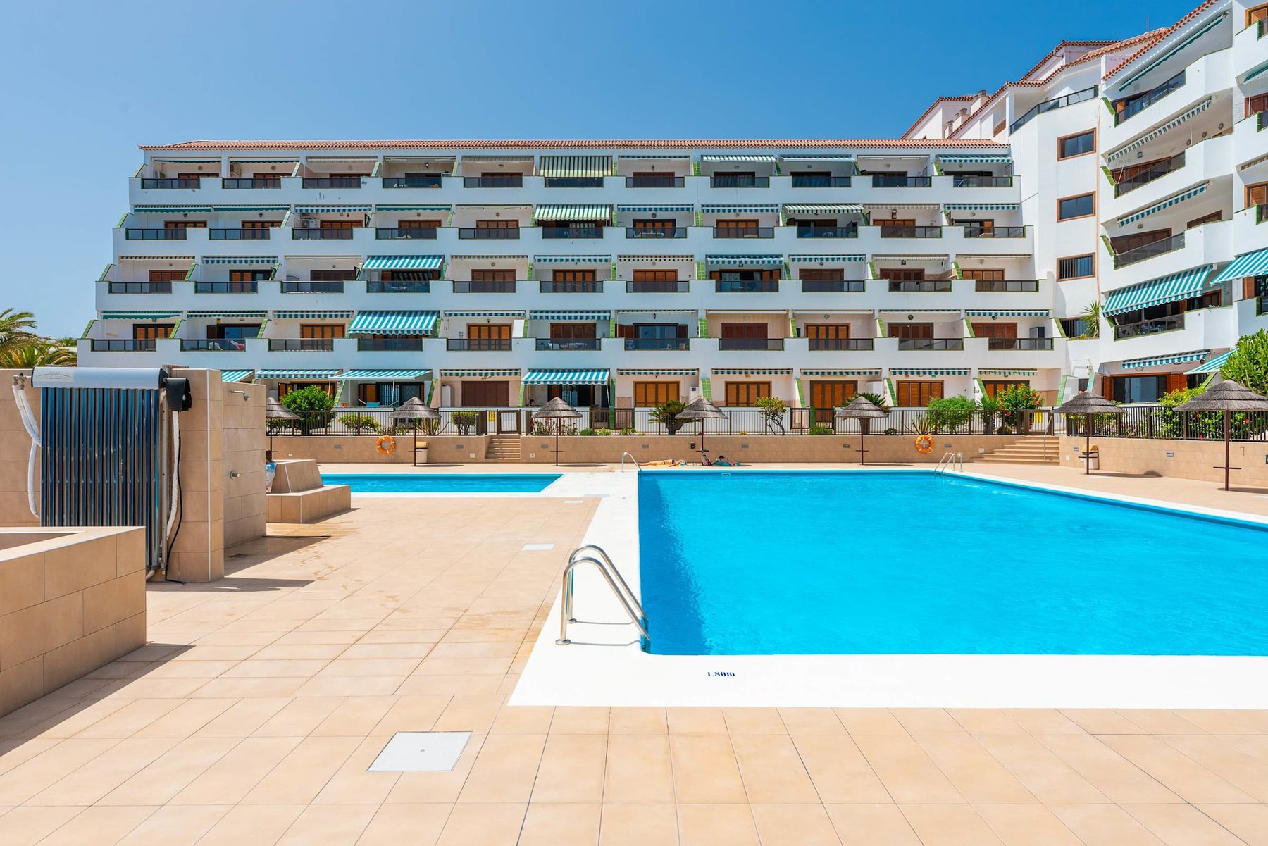 Year-Round Pool Area with Ocean Views 