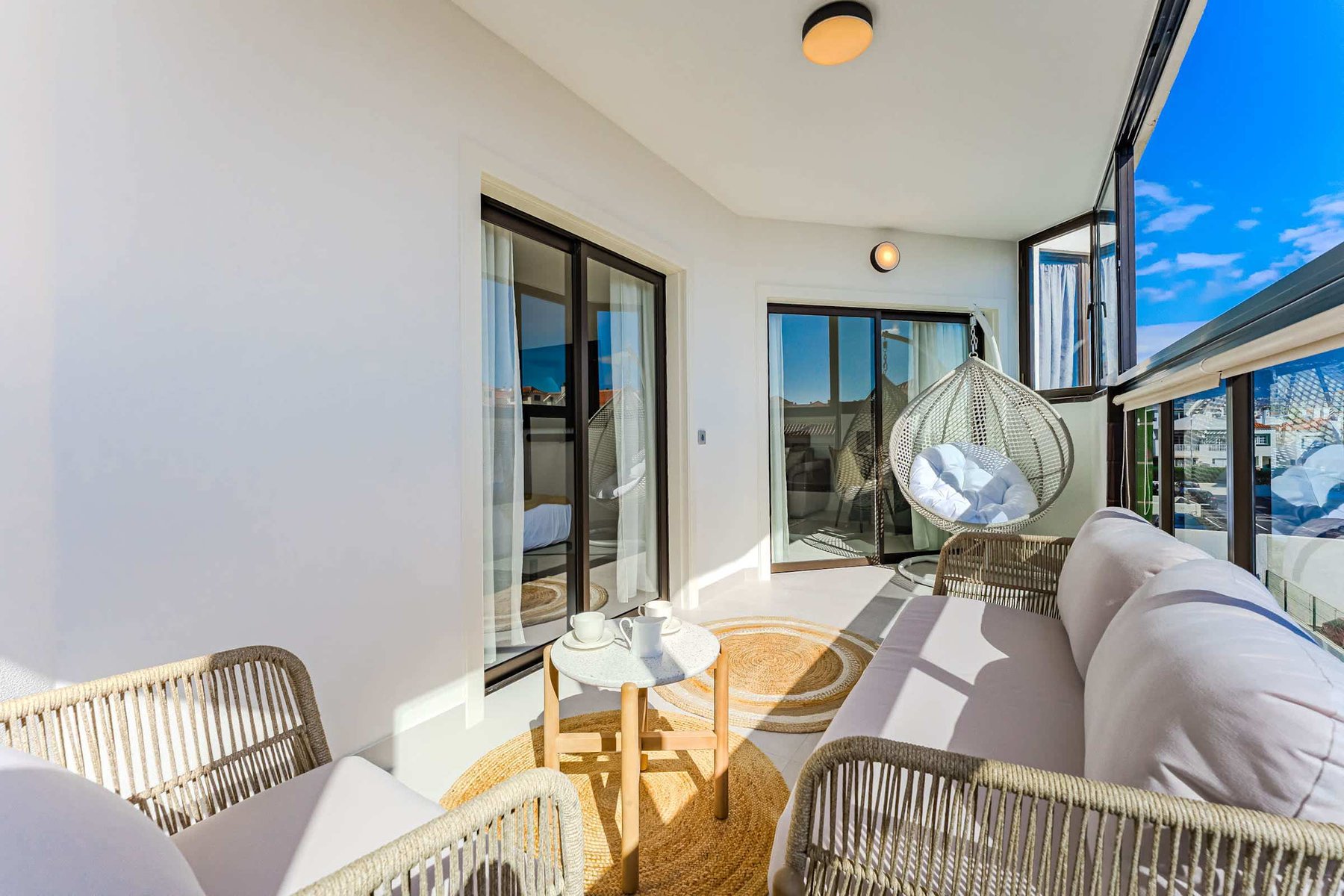 Spacious Sunlit Terrace with Ocean Views, Accessible from Both Living Room and Bedroom, Designed for Outdoor Comfort