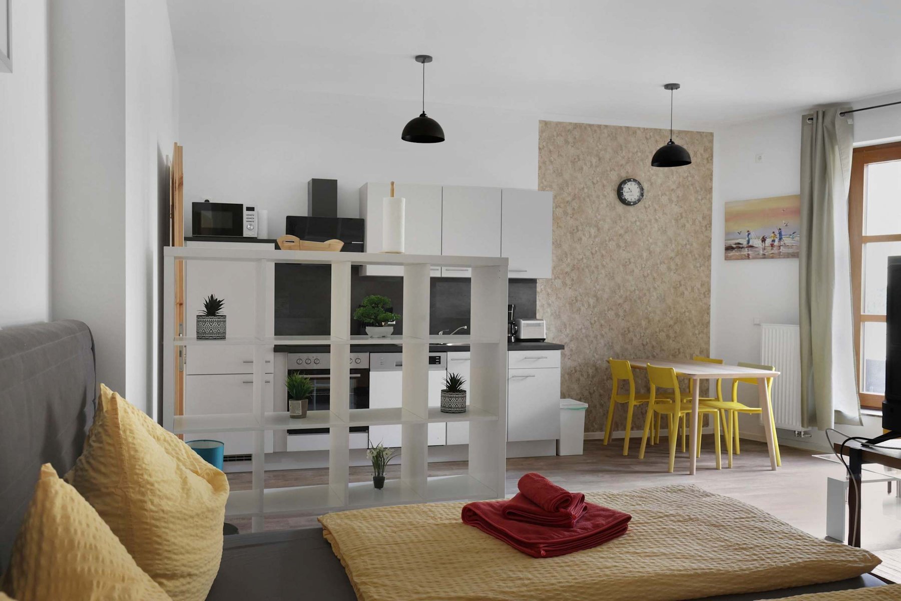 Smart Interior Design | Kitchen, Dining & Bedroom Flow in One Cozy Space