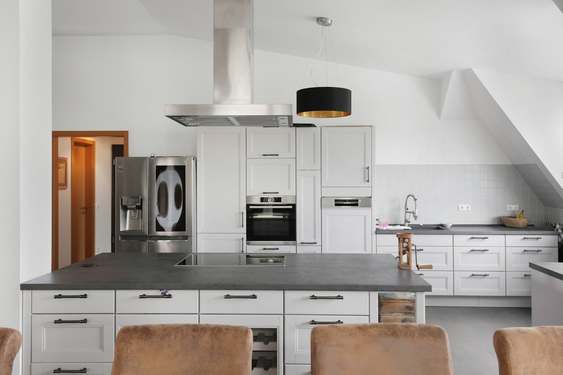 Spacious Chef’s Kitchen | Stainless Appliances & Double Fridge