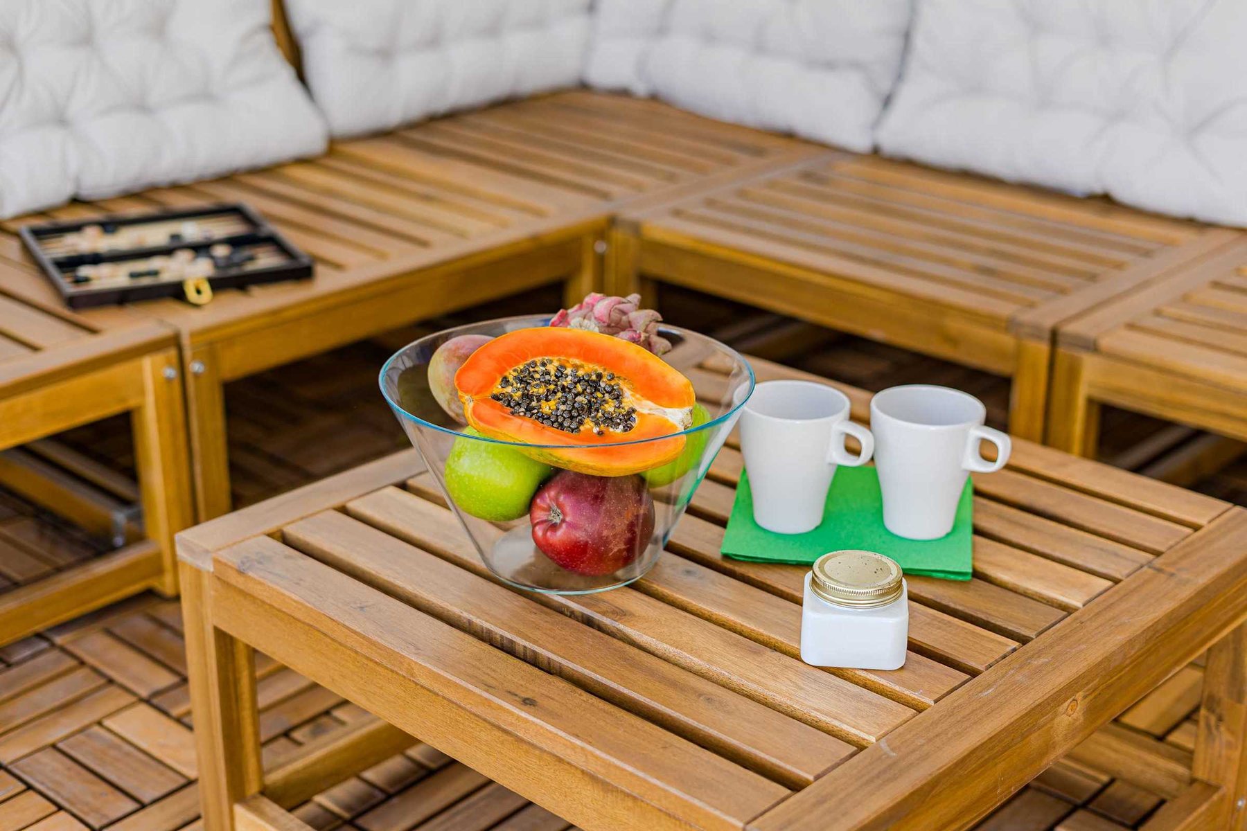 Garden Oasis with Cozy Lounge Under the Vines — Perfect for Sun-Kissed Afternoons or a Relaxing Glass of Wine in the Shade