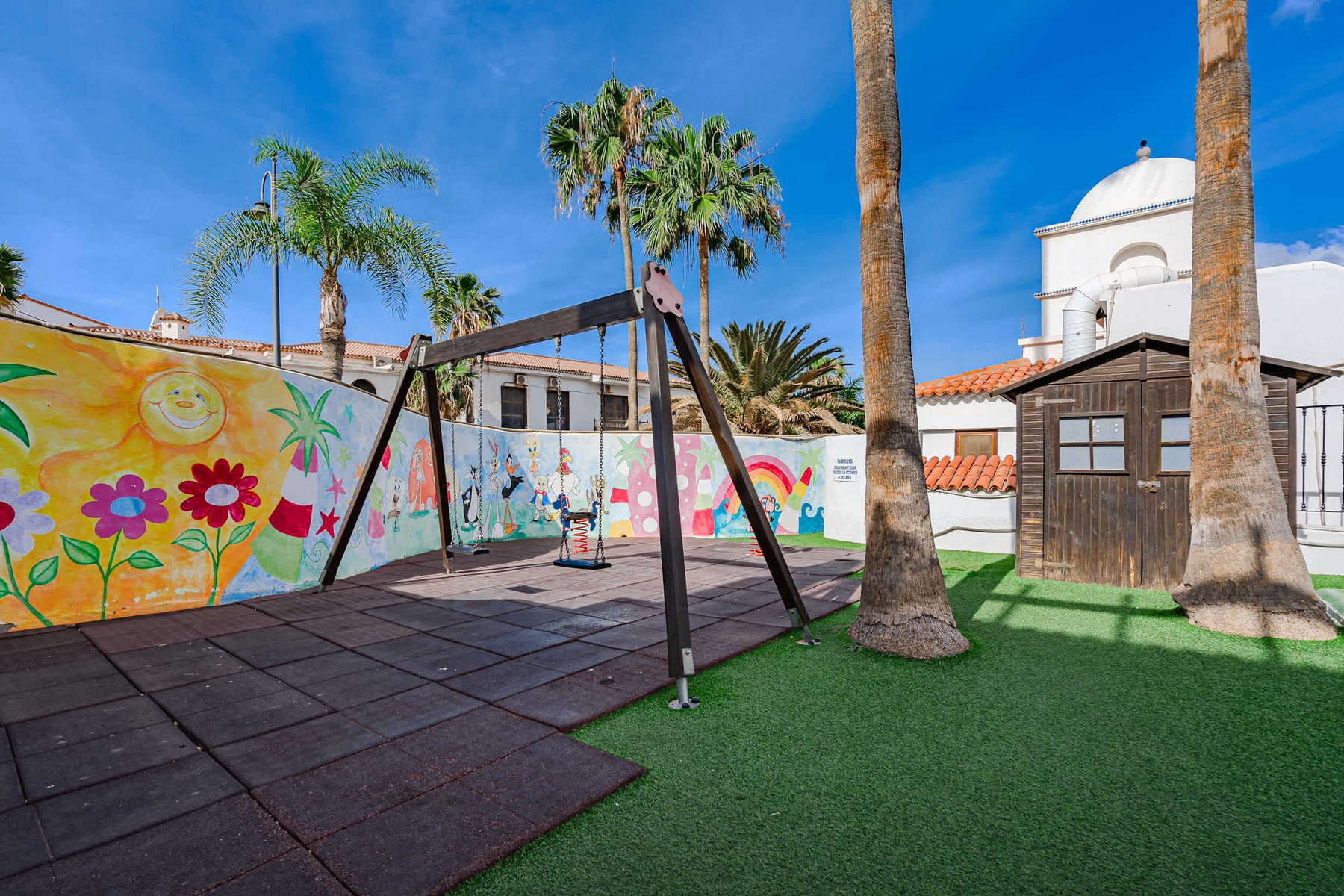 Vibrant Playground for the Little Ones — Colourful Murals, Swings, and Safe Fun in the Heart of the Complex