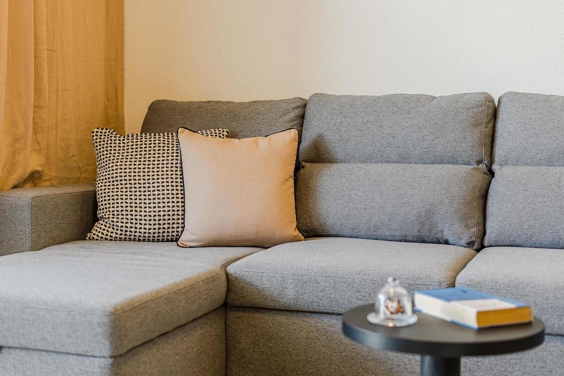 Cozy Sofa Corner with Reading Nook — A Snug Retreat to Unwind with a Glass of Wine, a Good Book, or an Afternoon Nap