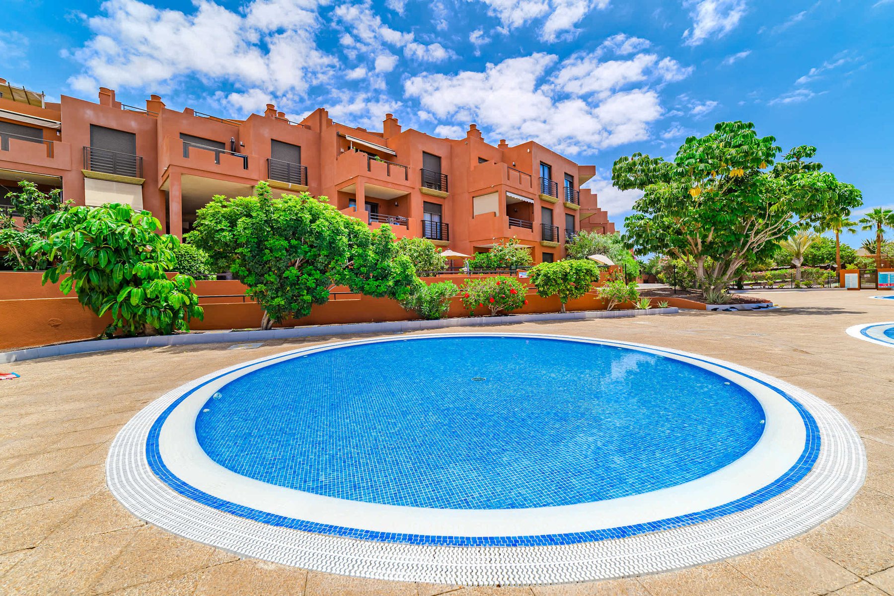 Shallow Kids' Pool in Lush Gardens – Family-Friendly Fun in the Sotavento Sun