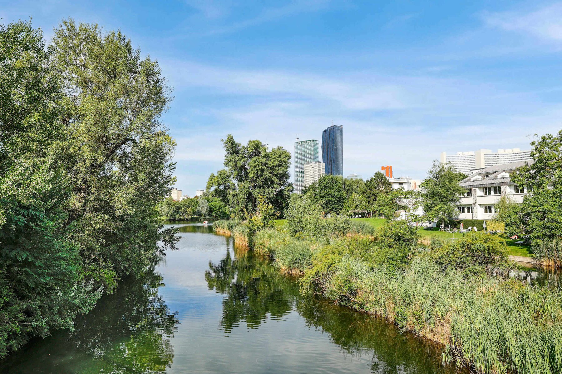 Lush Riverbank Escape — Greenery & Water Views Create a Natural Urban Oasis