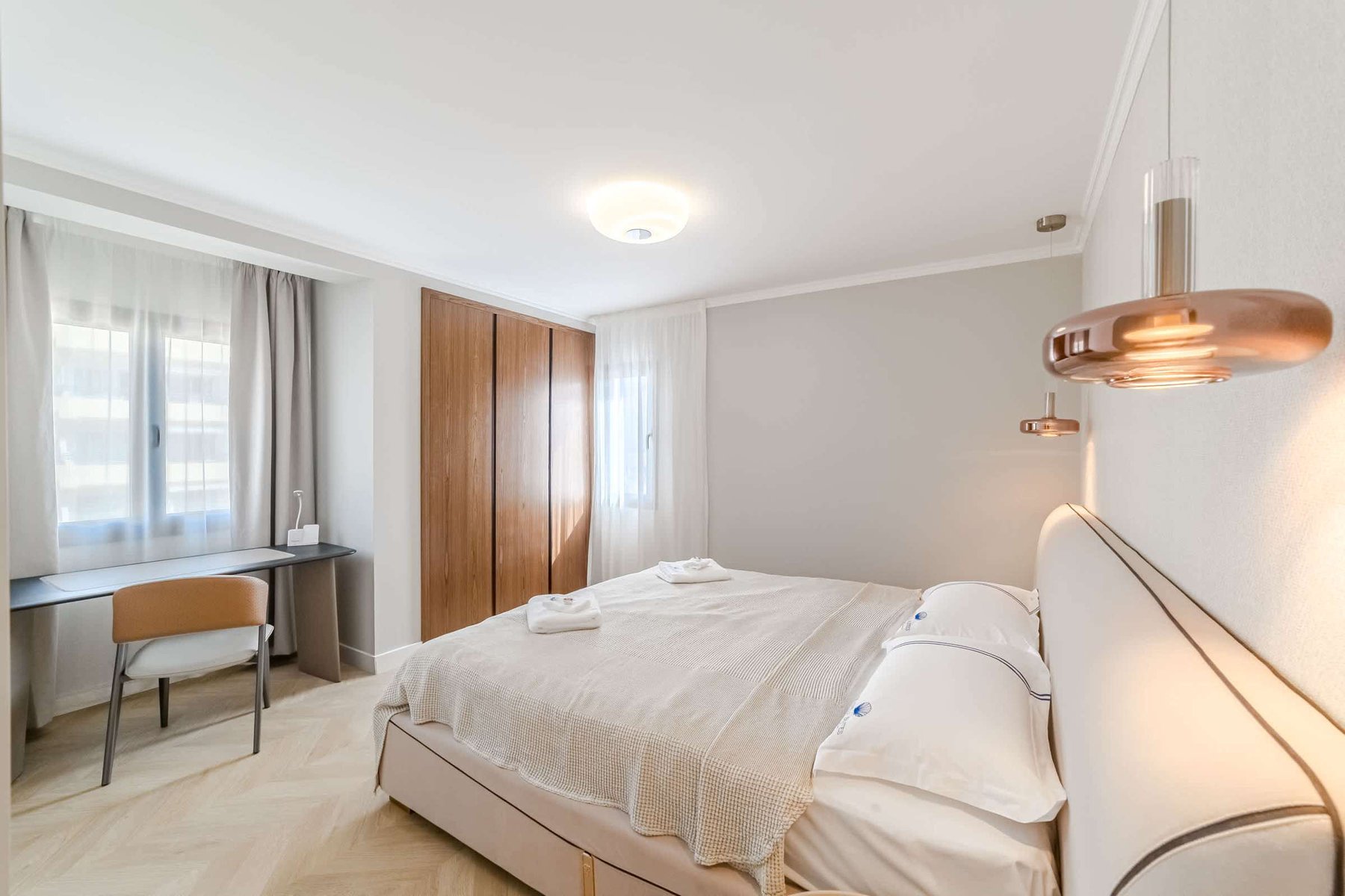 Bright Double Bedroom with Work Desk – A Serene Tenerife Holiday Space for Rest & Remote Work