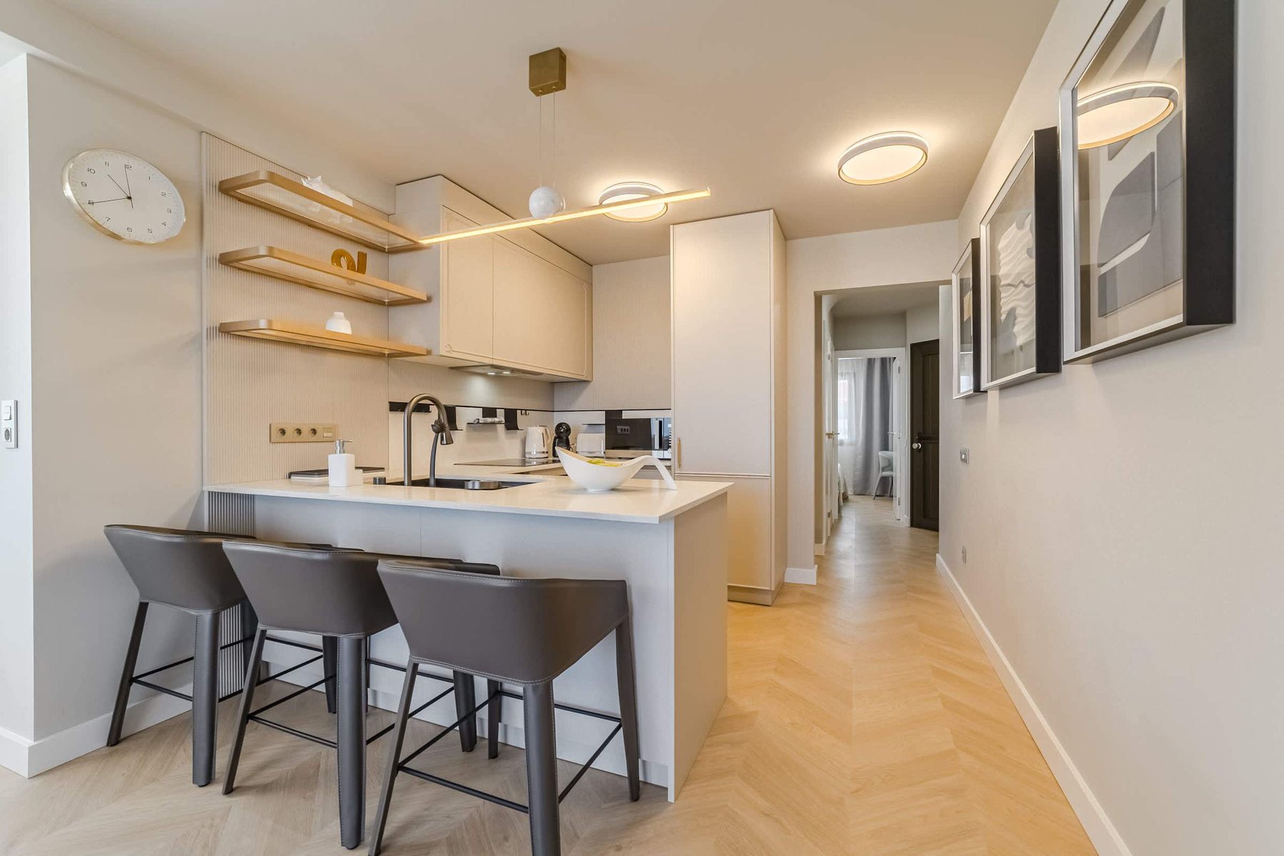 Contemporary Kitchen with Sleek Design – A Luxurious Touch to Your Tenerife Holiday Stay
