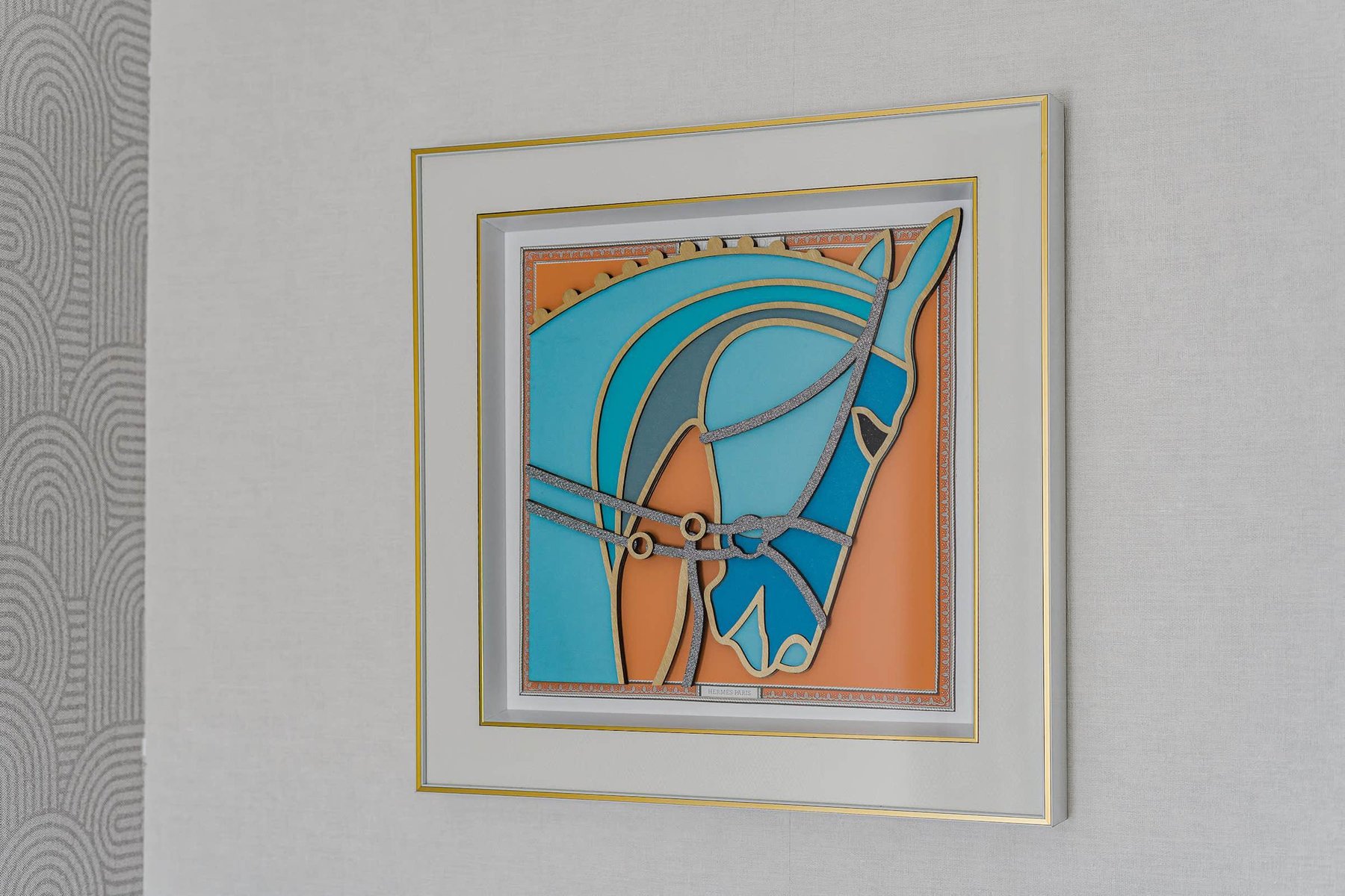 Bold Terracotta Relief Panels – Sculptural Wall Art for a Stylish Passage