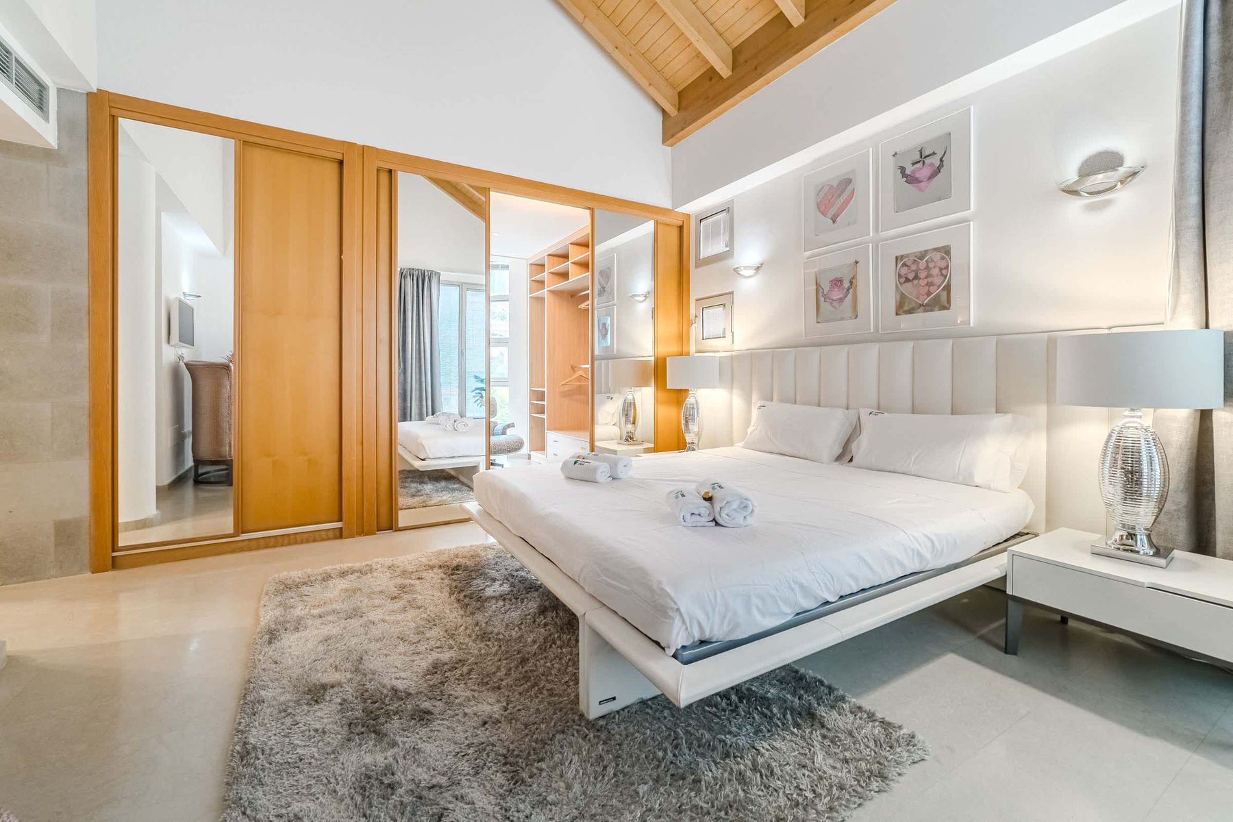 Chic Master Bedroom with Plush Bedding - Stylish Comfort for Restful Nights