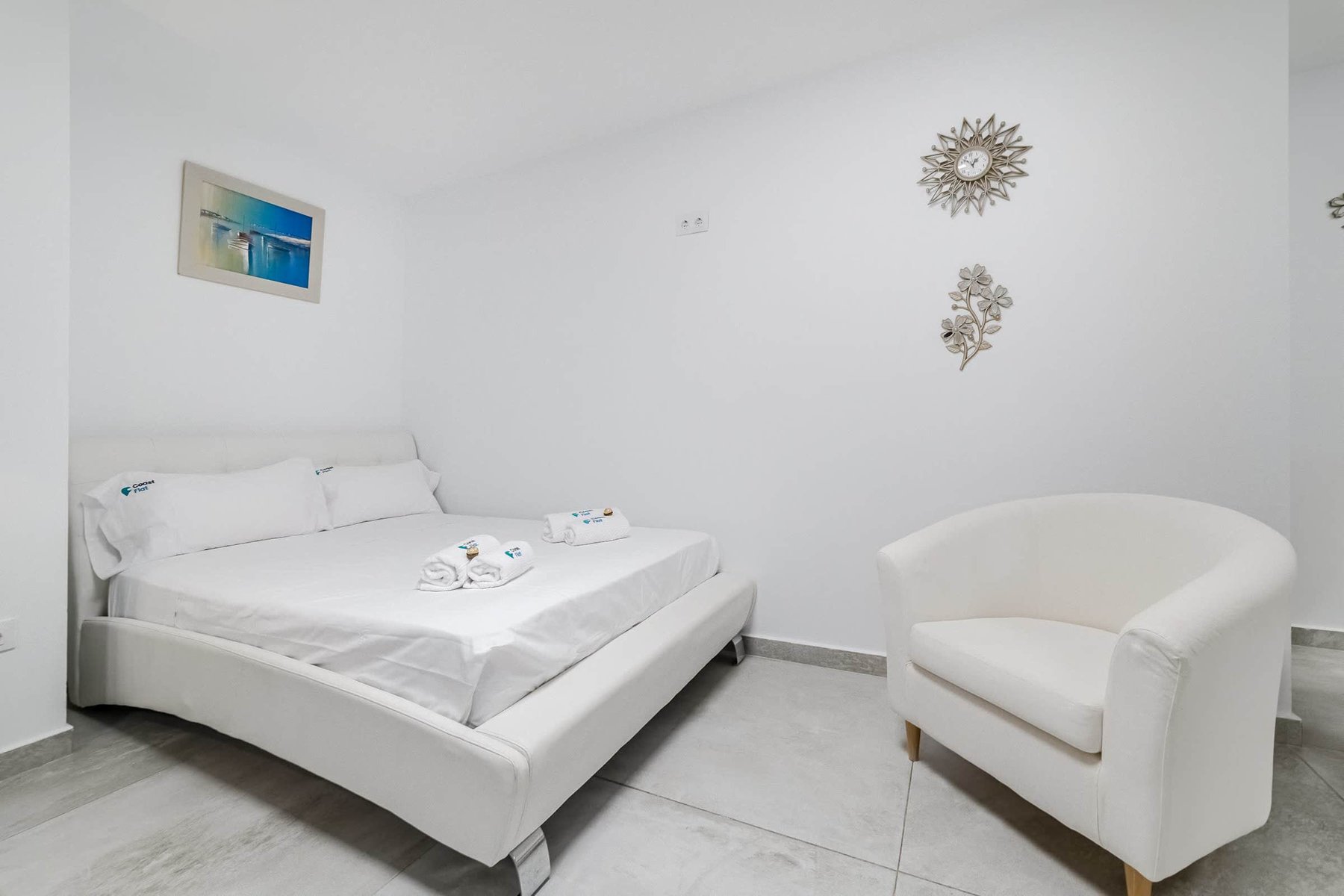 Peaceful Bedroom with Crisp White Decor - Comfort Meets Simplicity for a Restful Night