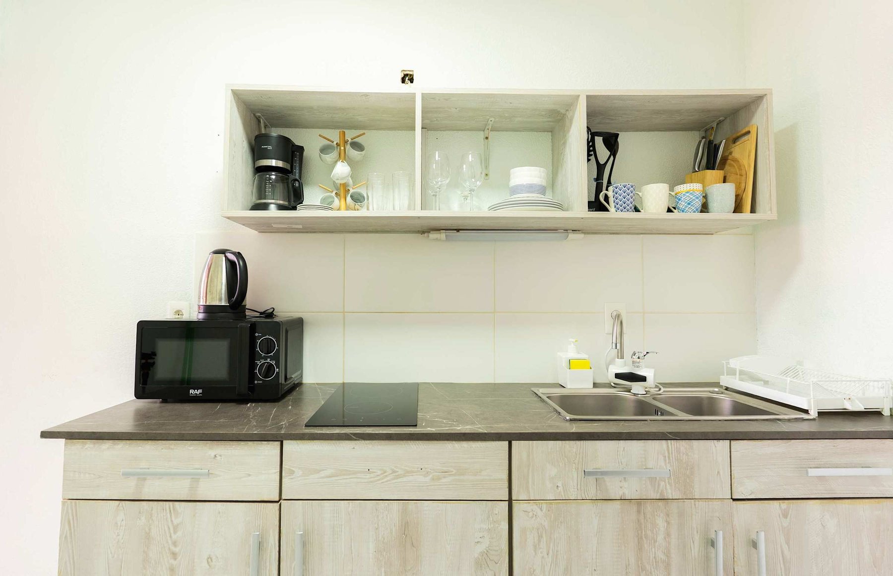 Kitchen with Induction Hob and Sink