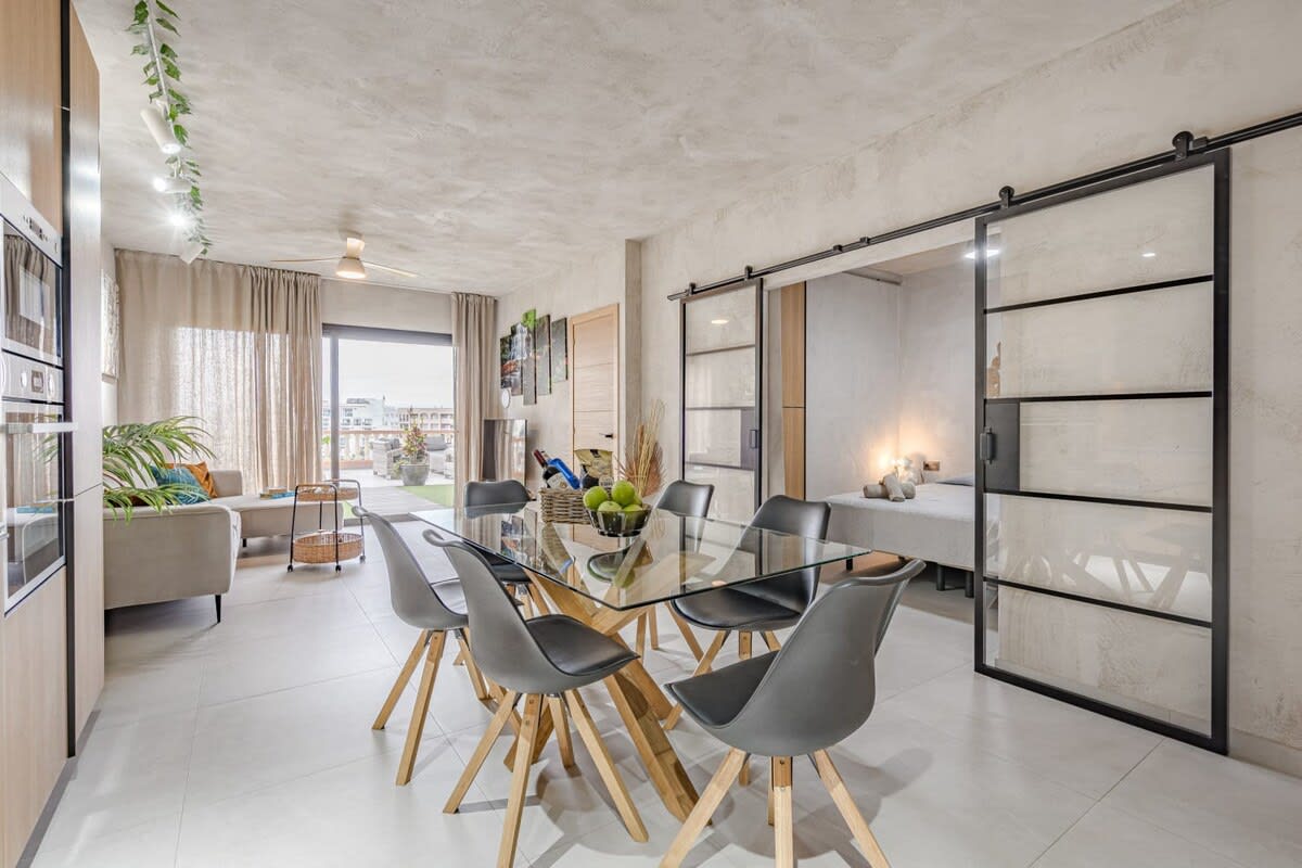 Living Room with Sitting & Dining Areas, Apple TV Multimedia & Sonos Sound System