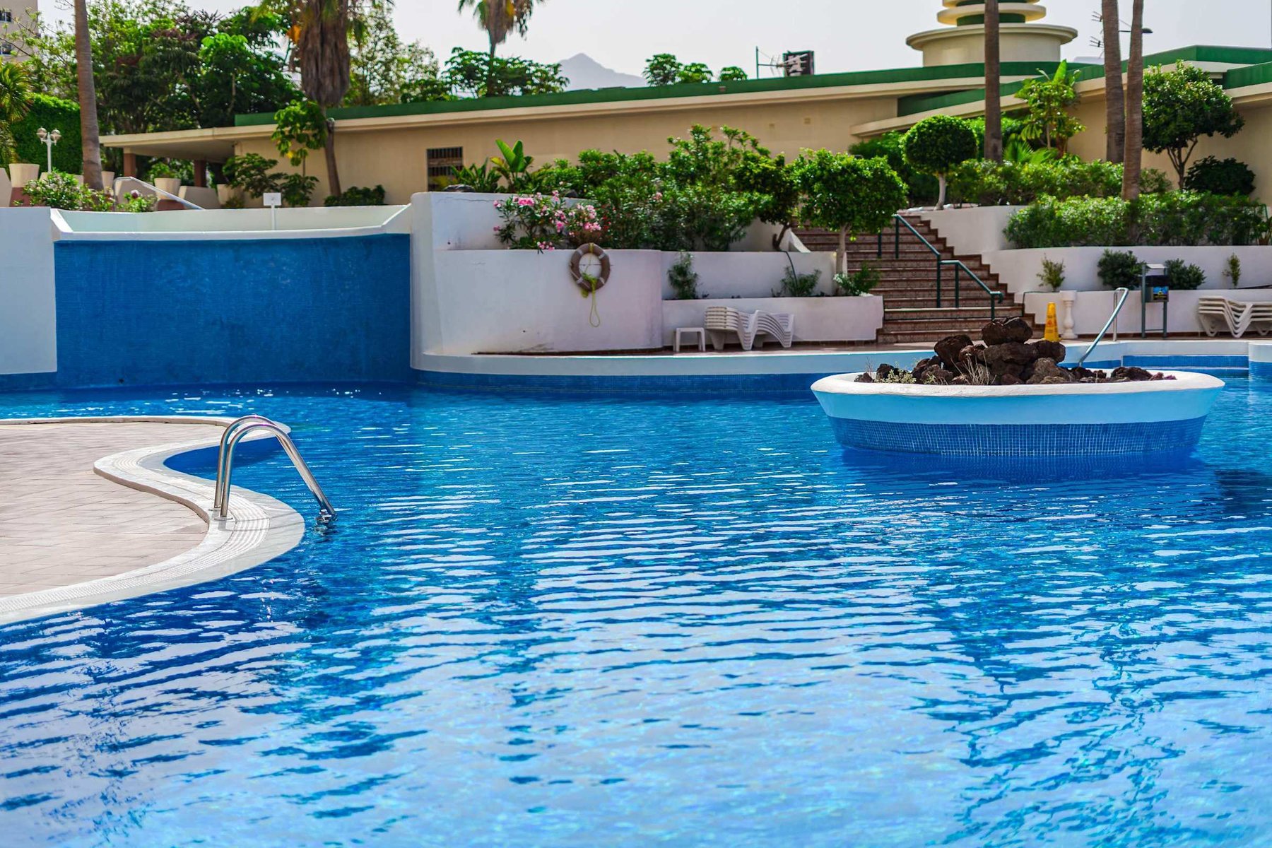 Year-Round Outdoor Pool with a Pool Bar