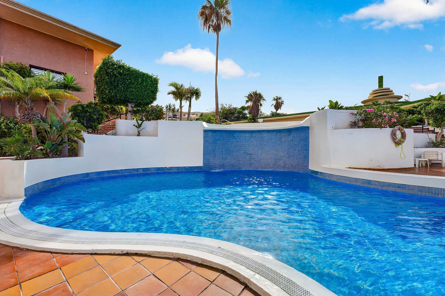 Year-Round Outdoor Pool with a Pool Bar
