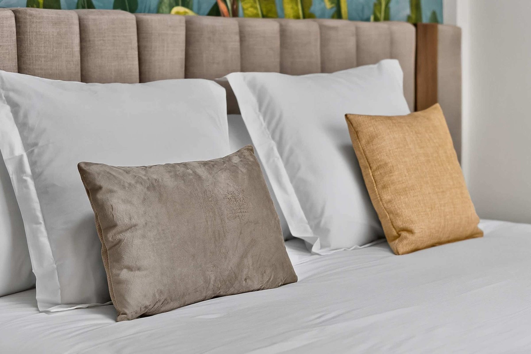 Serene Boutique Bedroom with Sophisticated Island-Inspired Interiors