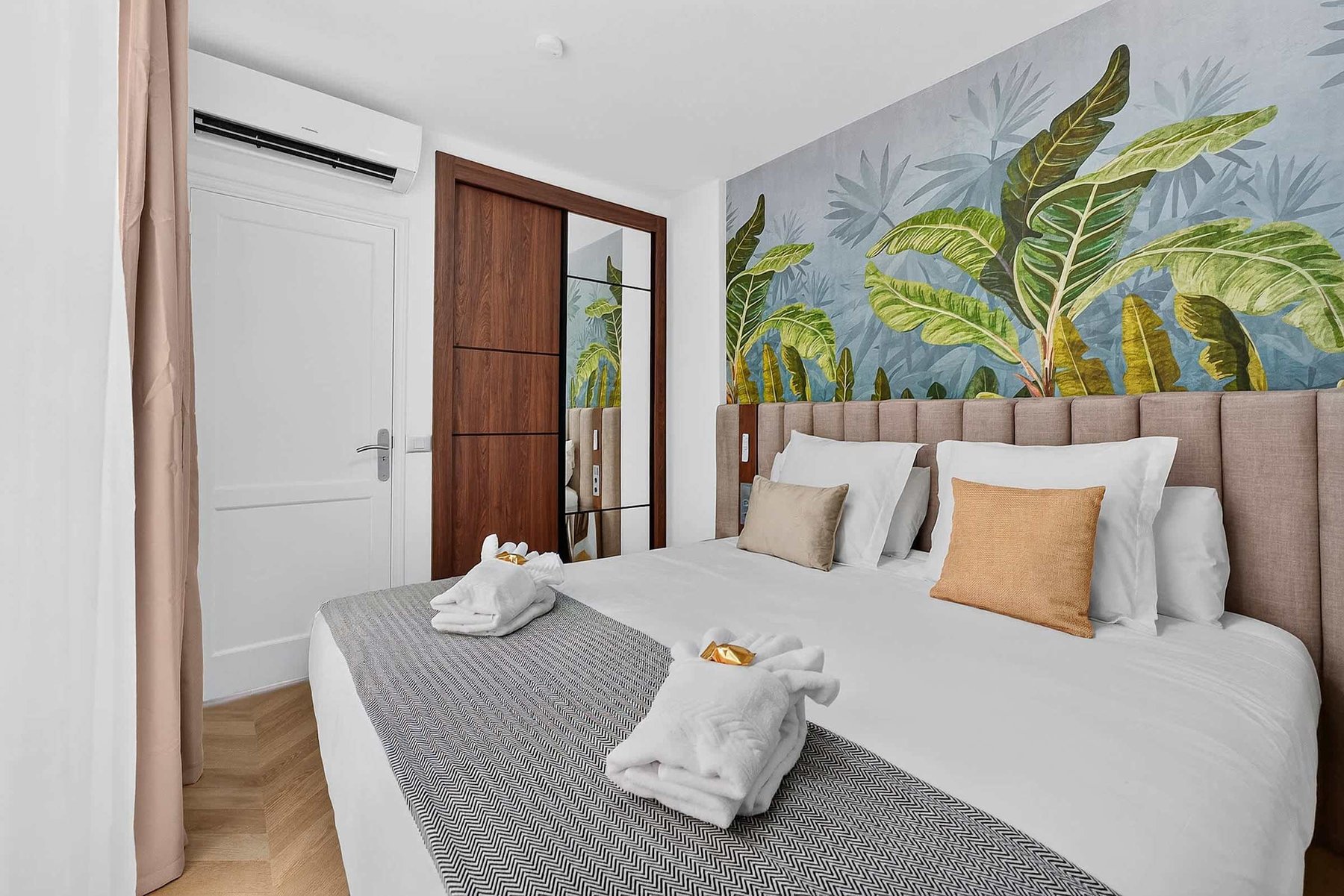 Serene Boutique Bedroom with Sophisticated Island-Inspired Interiors