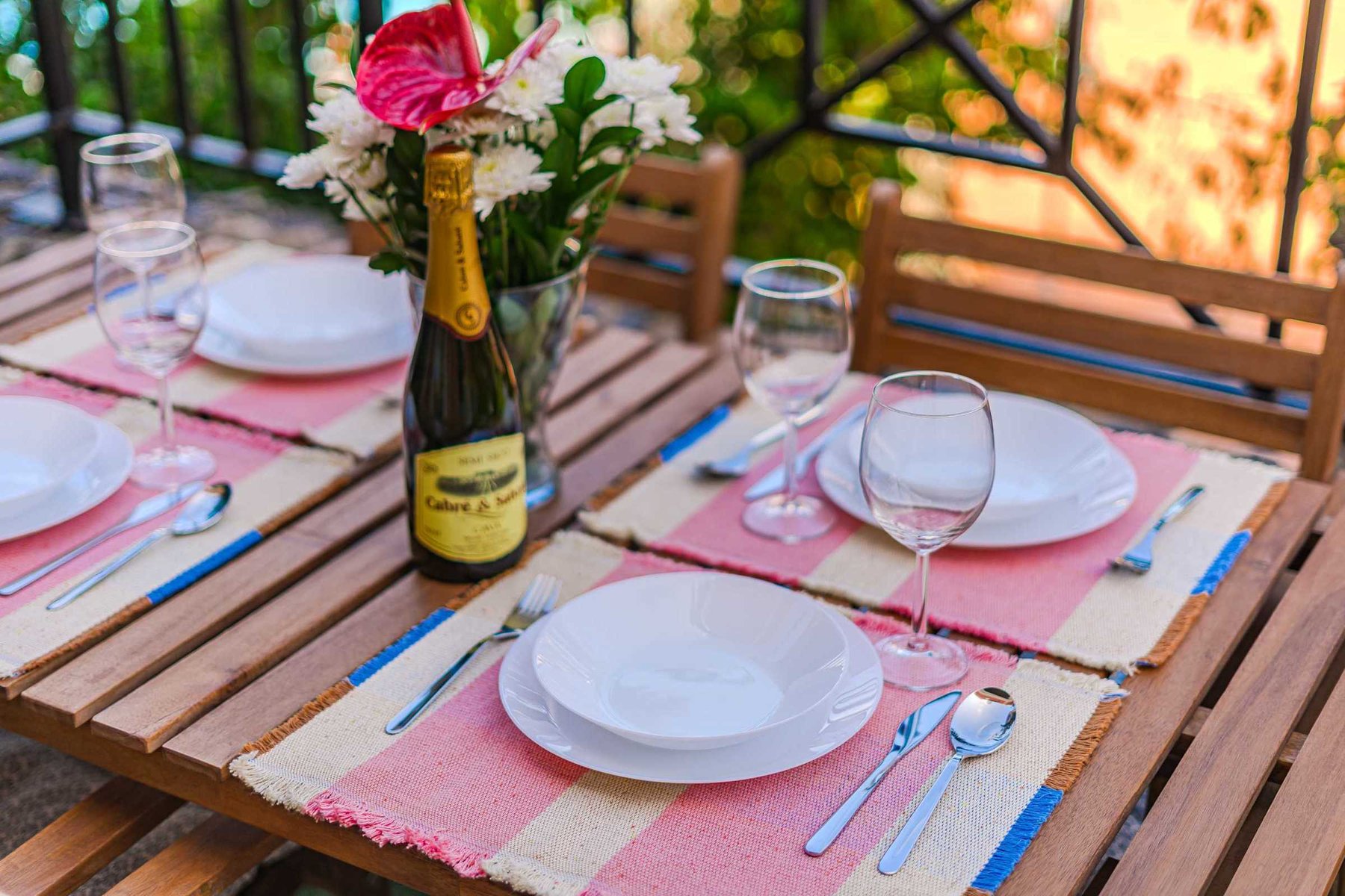 Alfresco Dining Area Perfect for Outdoor Meals and Evening Drinks