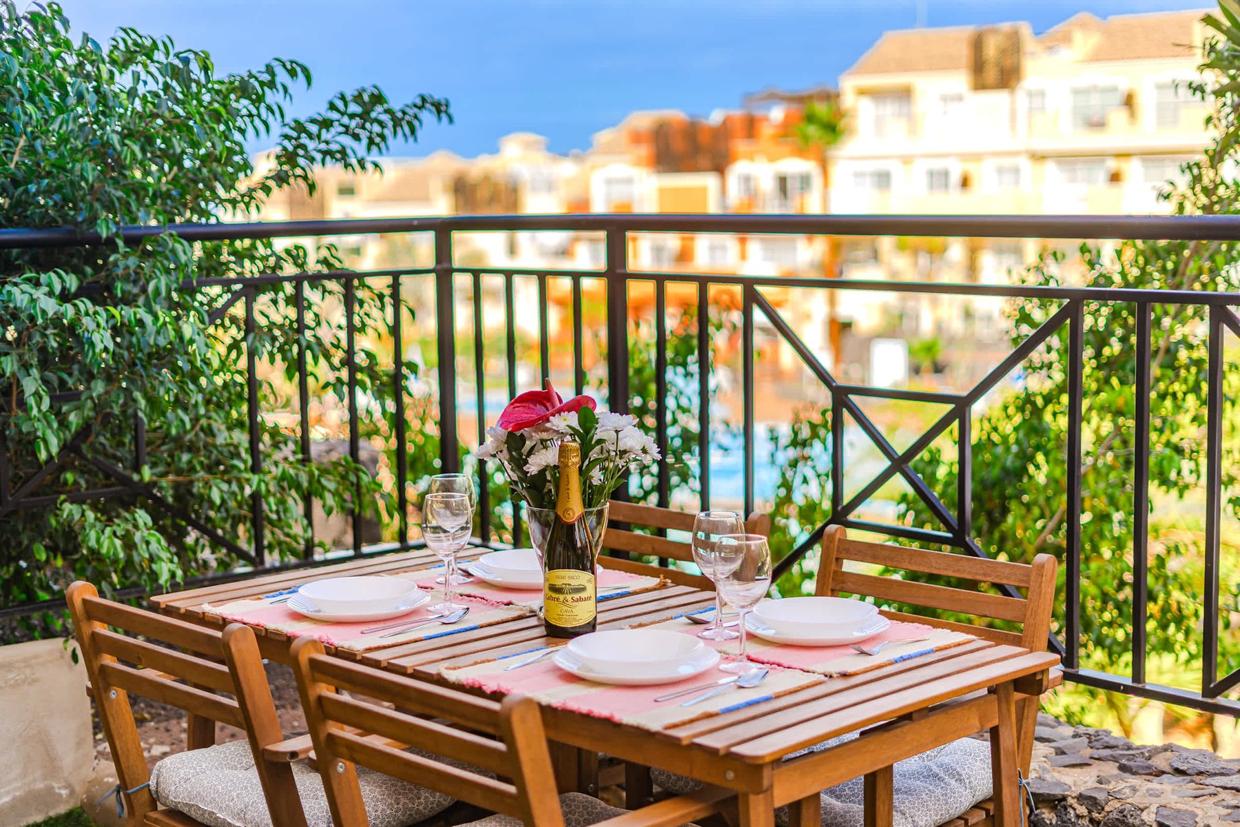 Alfresco Dining Area Perfect for Outdoor Meals and Evening Drinks