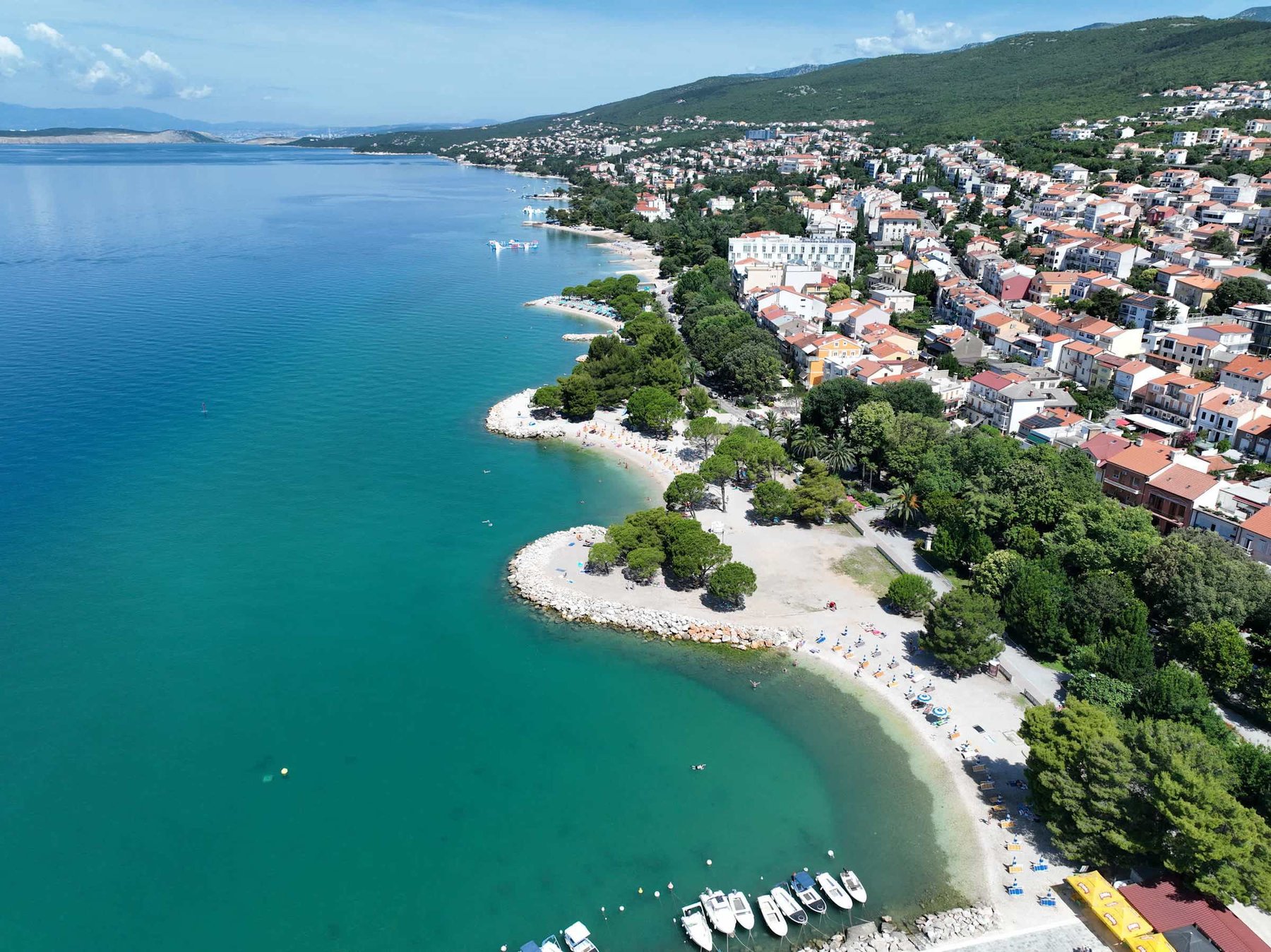 Crikvenica beach and seafront