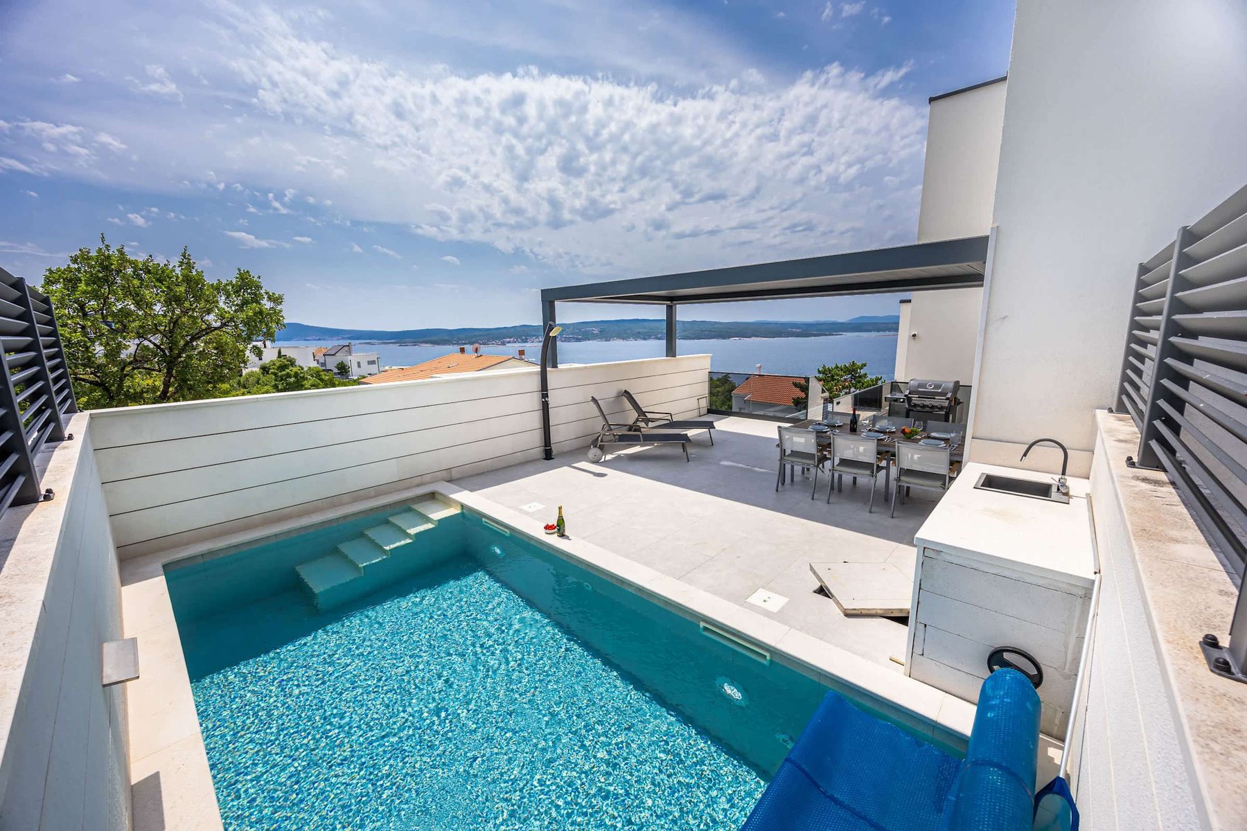 Pool Terrace with Sea Horizon