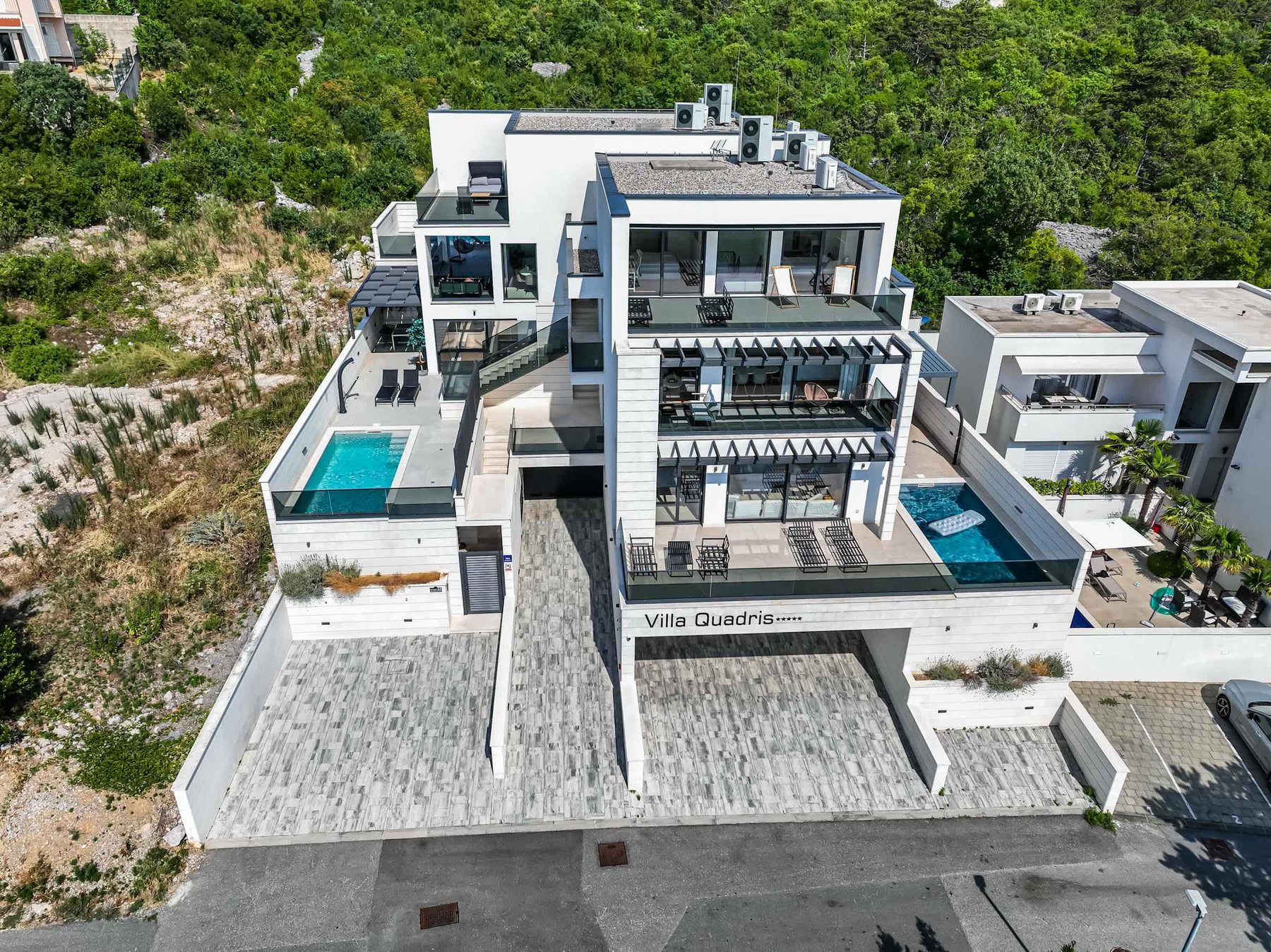 Villa Quadris from above