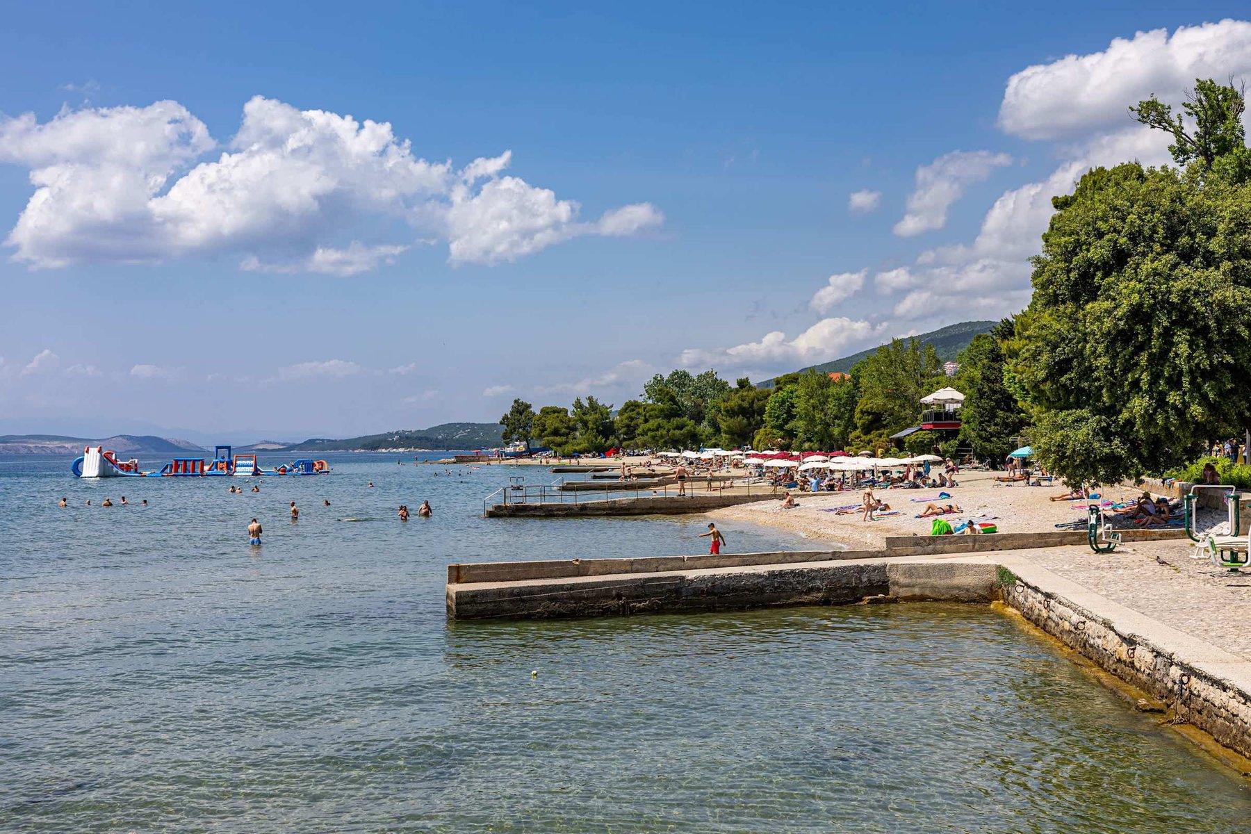 Crikvenica town beach
