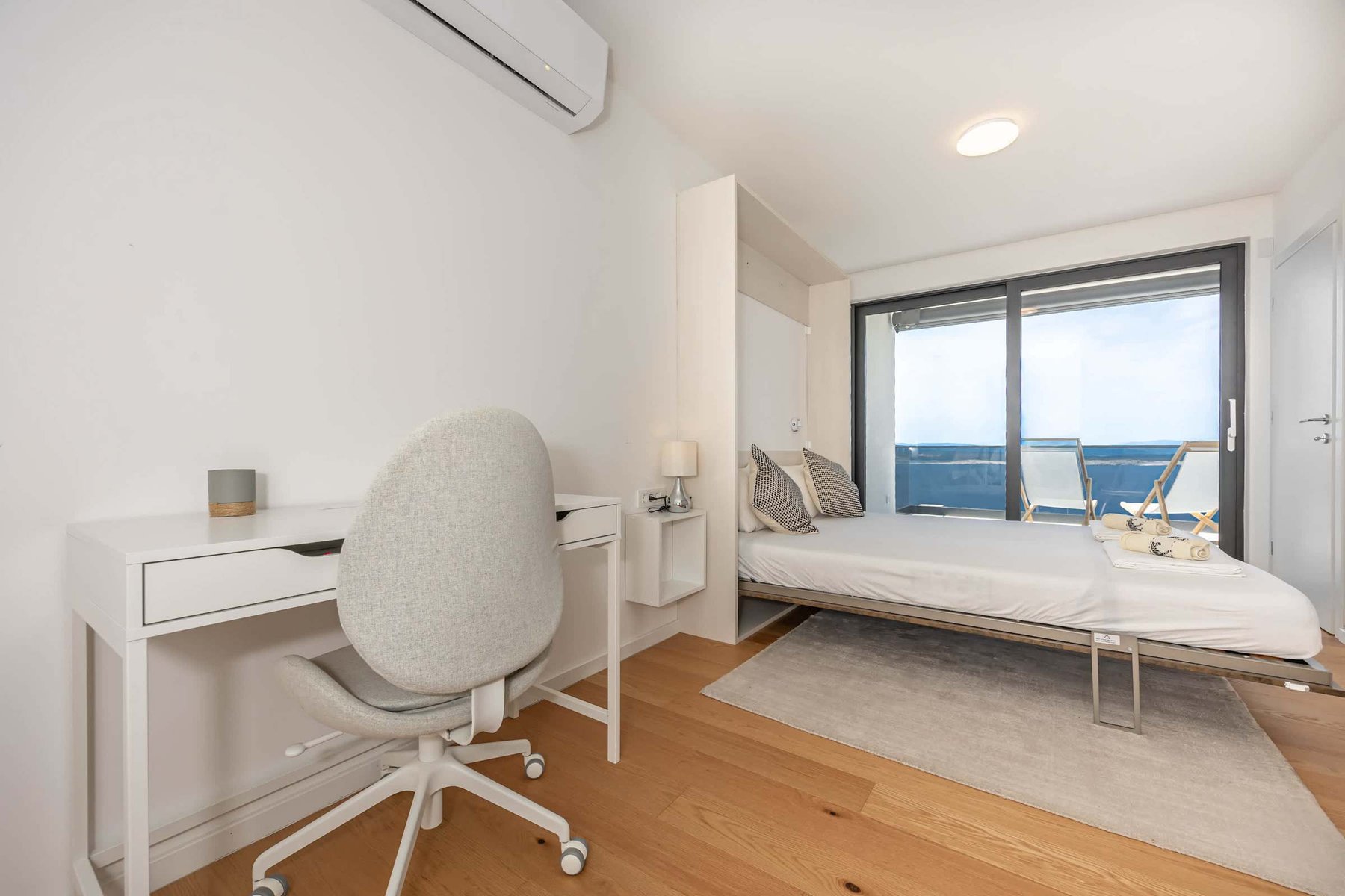 Dedicated Workspace with Office Chair & Sea View