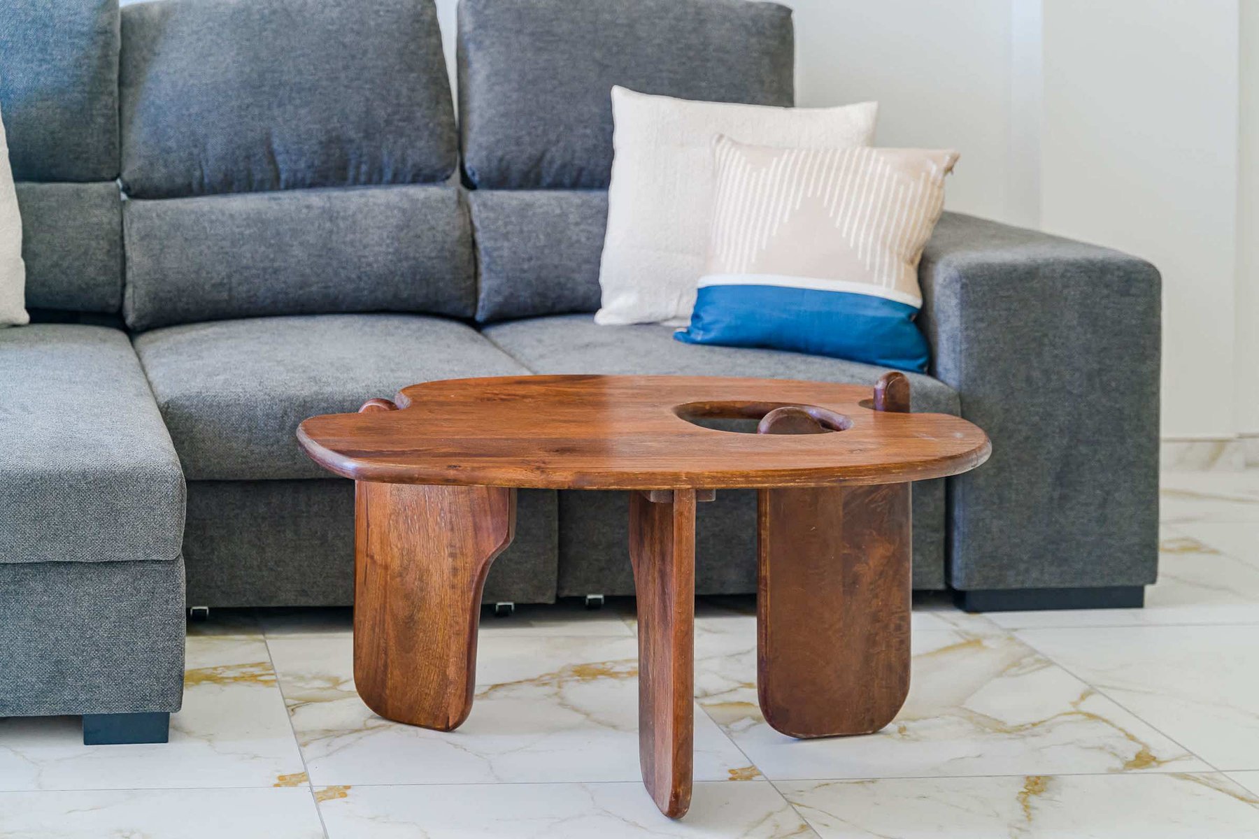 Handcrafted Wooden Accent Table