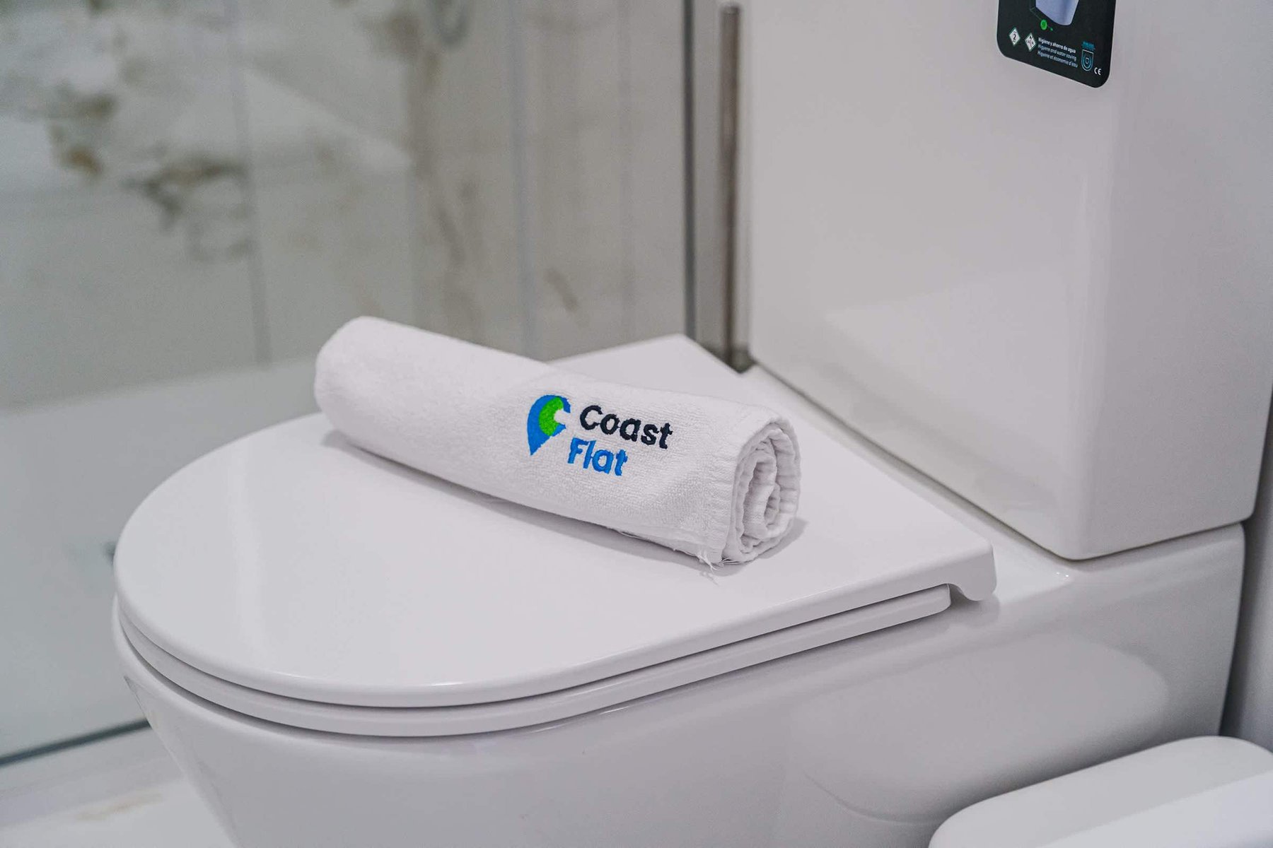 Folded Towel in the Bathroom