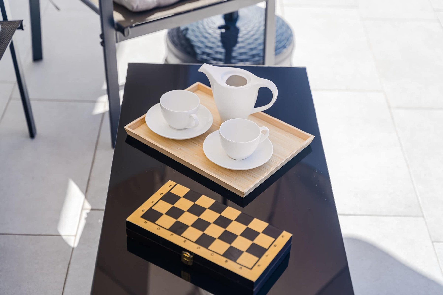 Tea & Chess on the Terrace