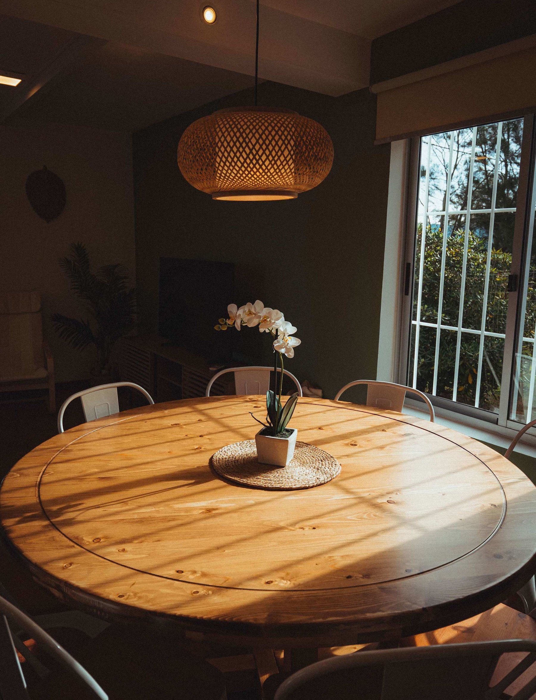 Dining Nook with Pendant Light