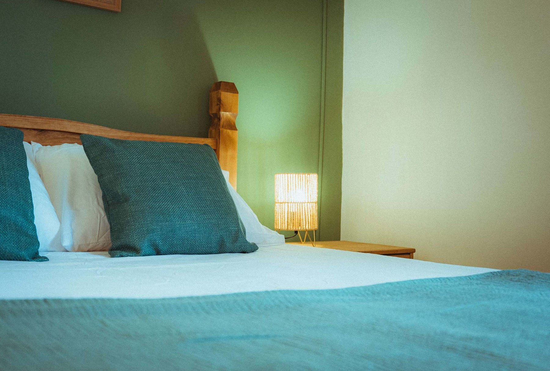 Bedroom Detail - Bed & Nightstand
