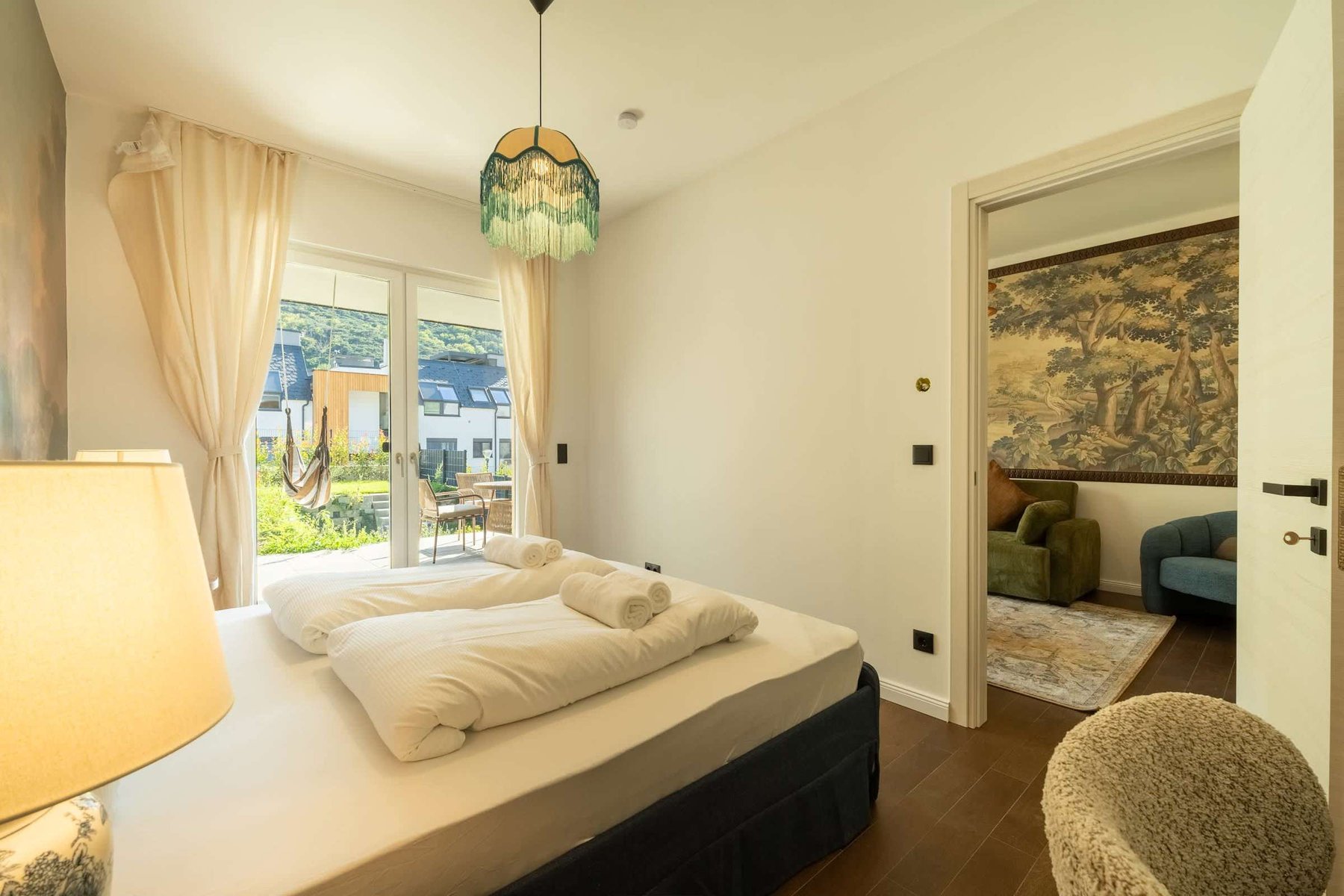 Bedroom opening onto the terrace